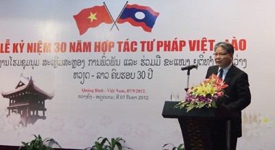 Vietnam and Laos mark 30 years of judicial cooperation - ảnh 1